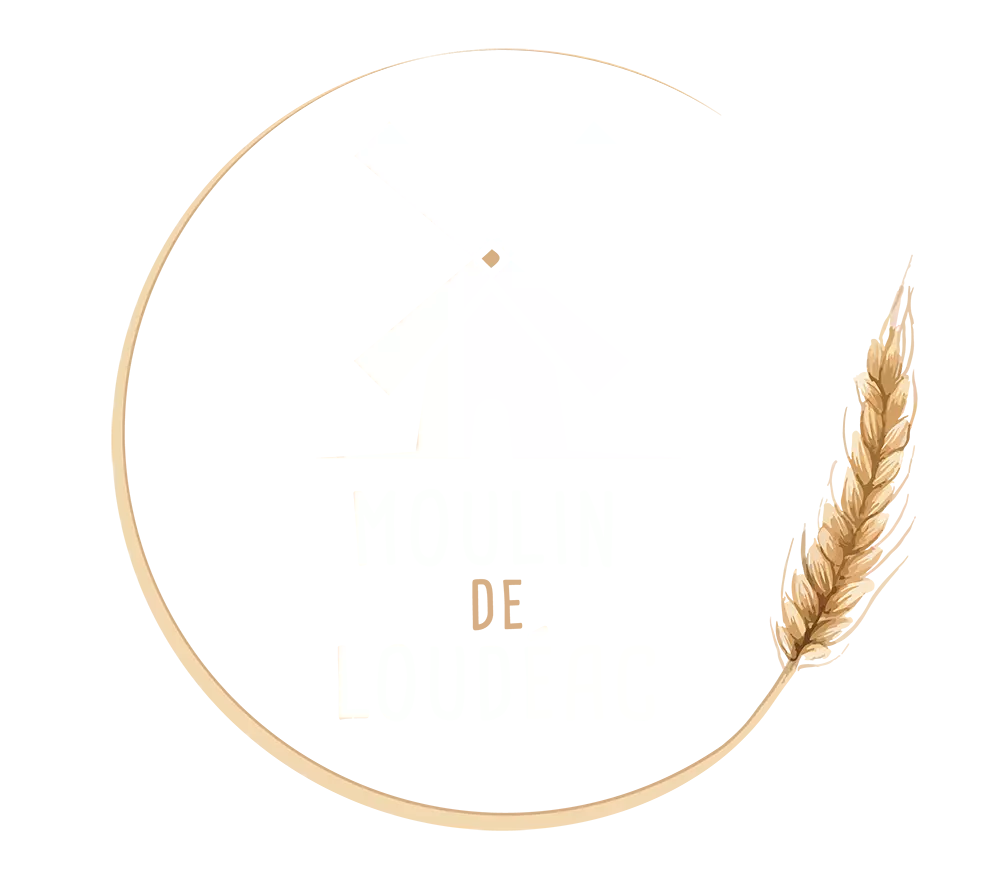 Logo Le moulin de Loudéac - blanc